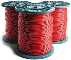 18 Gauge Insulated Stranded Red Wire With Color Striping - Sold By The Foot